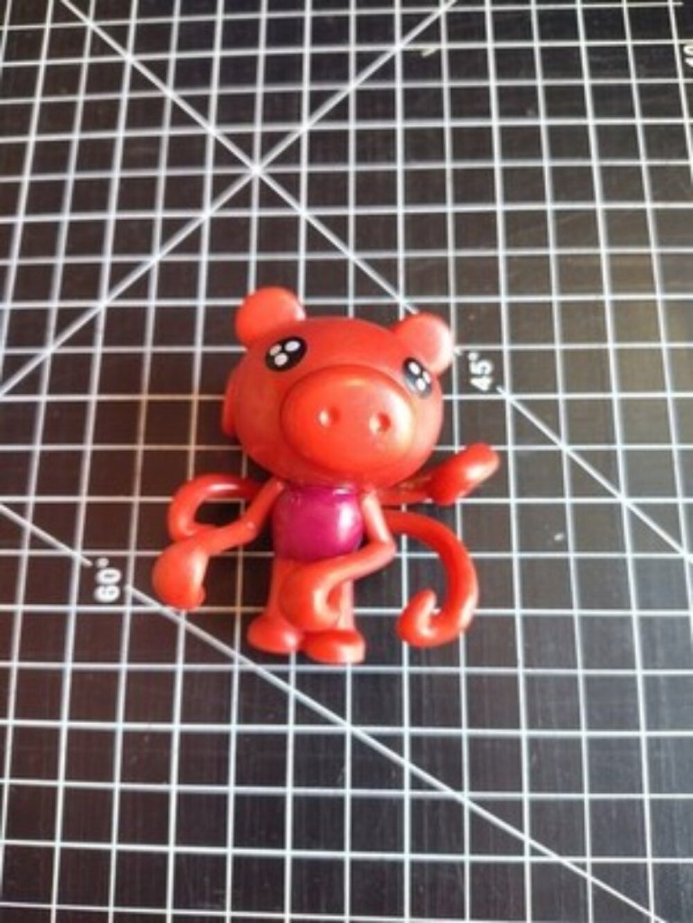 Roblox Piggy Figure Red Parasee Phatmojo Series 1 Figurine Toy 3" No DLC Code